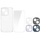 Чохол Baseus Illusion Series transparent Case+ Скло прозоре 0.22mm + Змінні рамки для Apple iPhone 14 Plus (ARHJ010002)