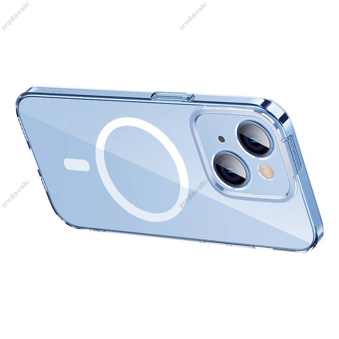 Чохол Baseus Frame Series Magnetic Case+ Скло прозоре 0.22mm для Apple iPhone 14 (ARJC000002) Crystal