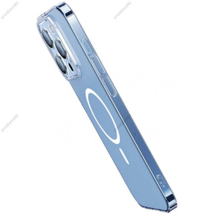 Чохол Baseus Frame Series Magnetic Case+ Скло прозоре 0.22mm для Apple iPhone 14 Pro (ARJC000102) Crystal