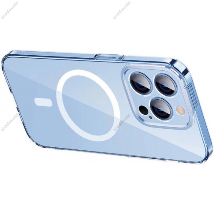 Чохол Baseus Frame Series Magnetic Case+ Скло прозоре 0.22mm для Apple iPhone 14 Pro (ARJC000102) Crystal