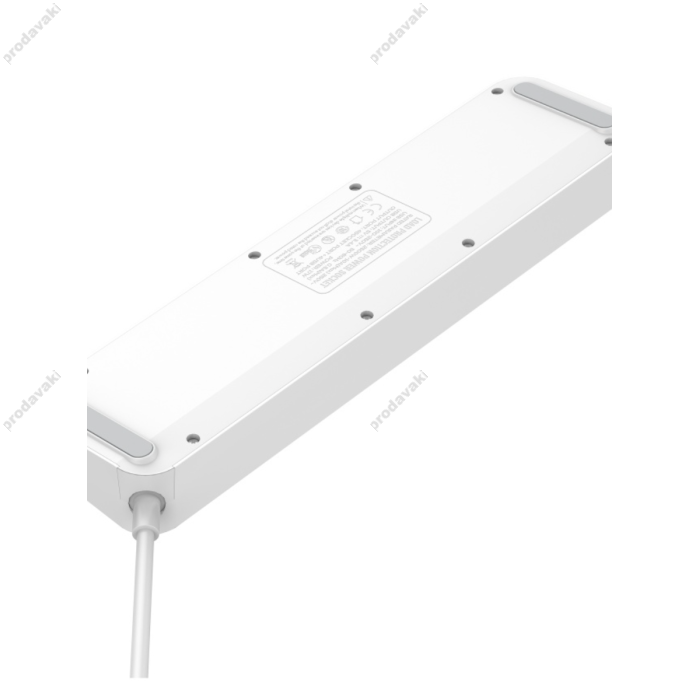 Подовжувач мережі фільтр Ldnio SE4408 - 4 USB 4 Ports  3.4A - White