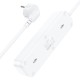 Подовжувач мережі фільтр HOCO NS2 3-position extension cord socket 3USB/3socket/4000W/1,8m White