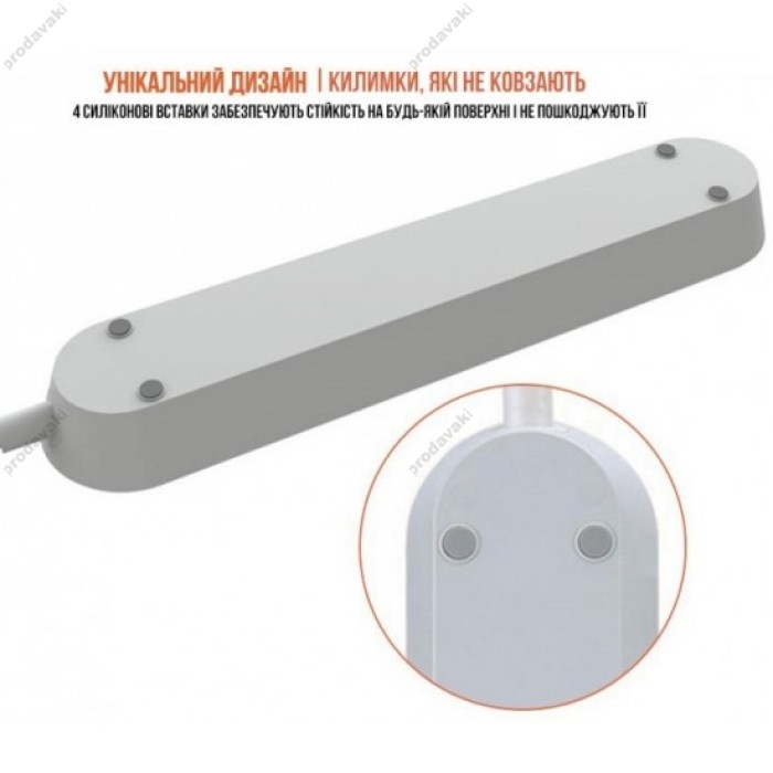 Мережевий фільтр (подовжувач) LDNIO SC3301, 3 Розетки + 3 USB