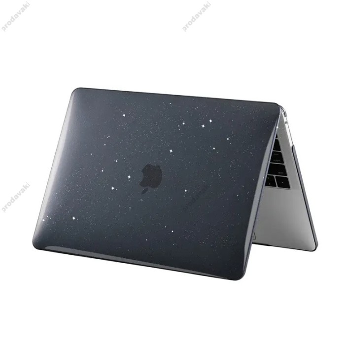 Чохол накладка HardShell Case для MacBook New Air 15.3 2023-2026 M2/M3/M4/M5 Глянцевий Glitter Black