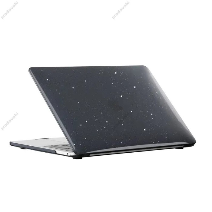 Чохол накладка HardShell Case для MacBook New Air 15.3 2023-2026 M2/M3/M4/M5 Глянцевий Glitter Black