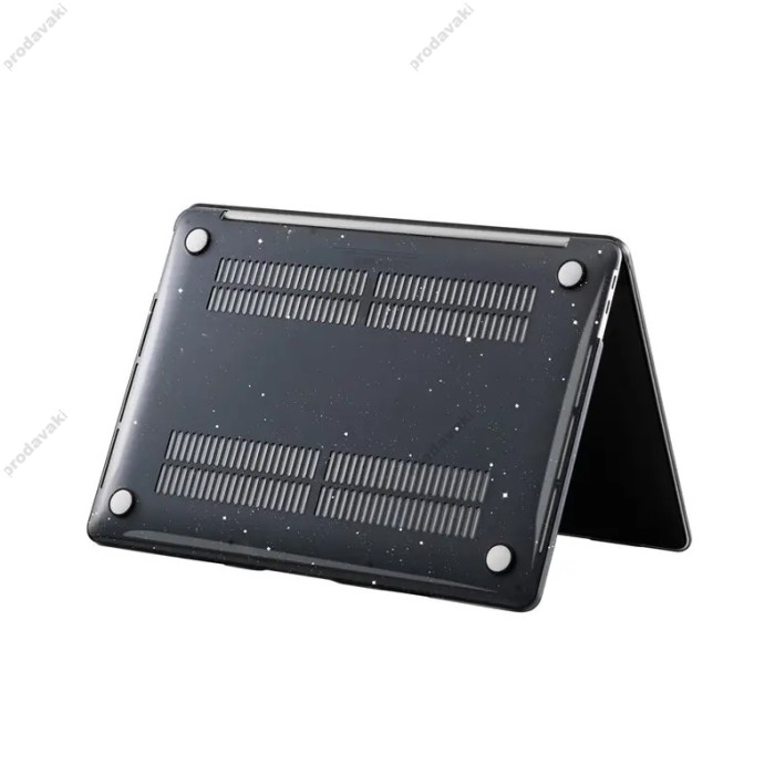 Чохол накладка HardShell Case для MacBook New Air 15.3 2023-2026 M2/M3/M4/M5 Глянцевий Glitter Black