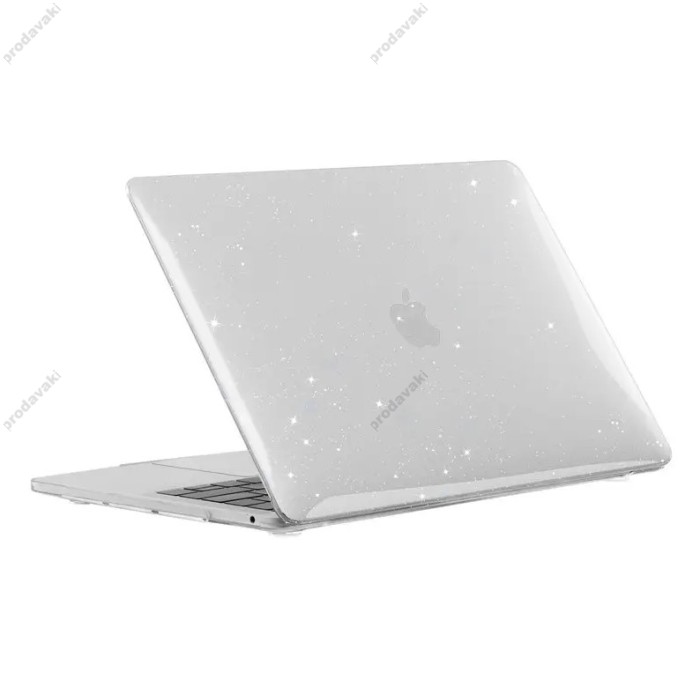 Чохол накладка HardShell Case для MacBook NEO 13 2026 Глянцевий Glitter Clear