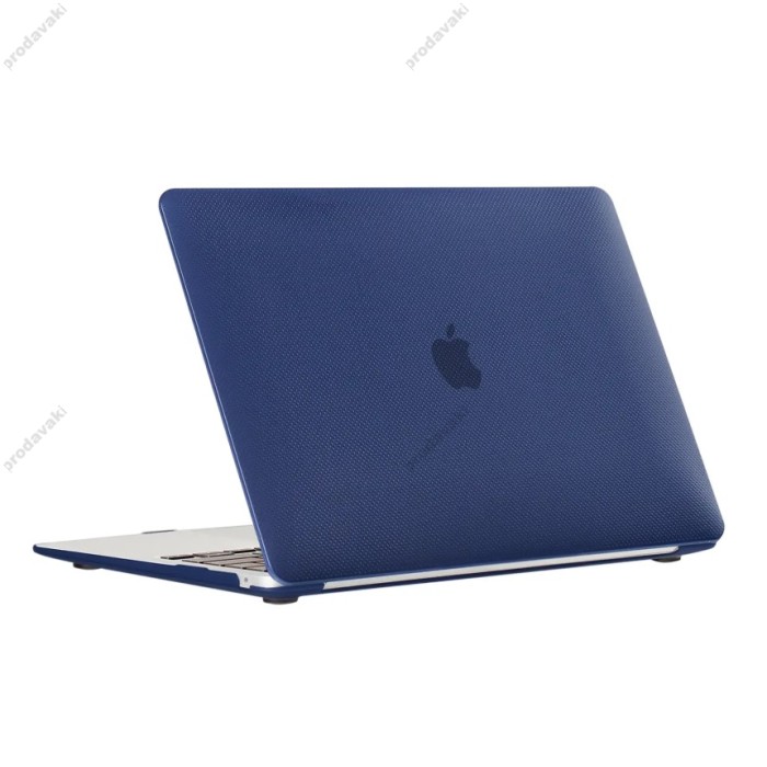 Чохол накладка HardShell Case для MacBook New Air 13" (2018/2019/2020 M1) Dots Матовий Blue