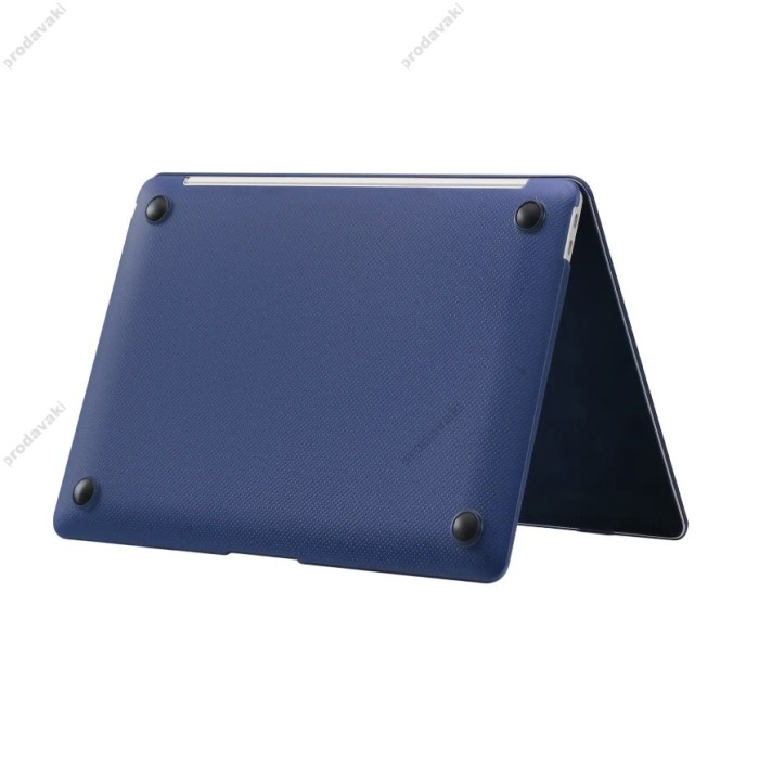 Чохол накладка HardShell Case для MacBook New Air 13" (2018/2019/2020 M1) Dots Матовий Blue