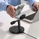 Бездротова зарядка Baseus Swan stand 3in1 magnetic charger with USB Type C cable 1m black (WXTE000101)