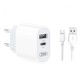 Зарядний пристрій XO L97 Home charger Micro cable 12W White
