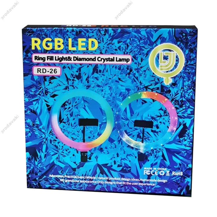Лампа Кільцева LED CH RD-30 RGB 30cm 12" 15W 3200-5700K