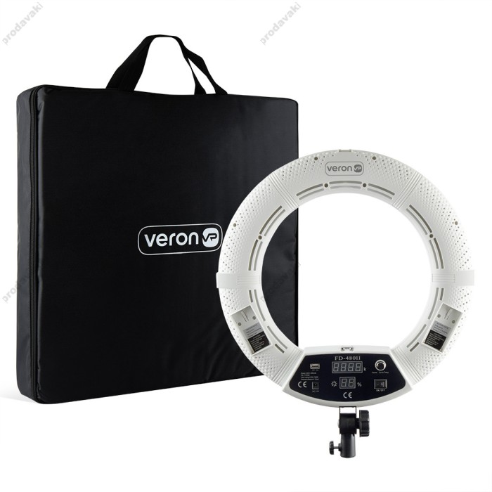 Лампа Кільцева LED Veron FD-480 II LSD 45см 96W White із дзеркалом