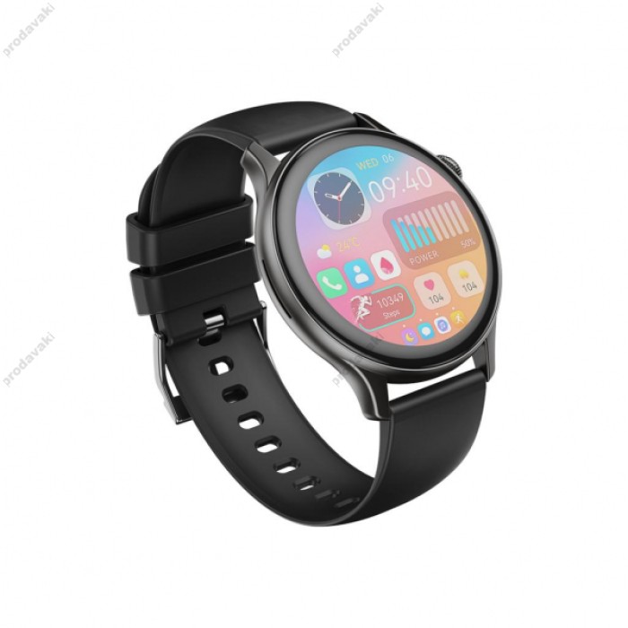 Смарт-годинник XO J6 Magnetic suction circular intelligent sports call watch Чорний