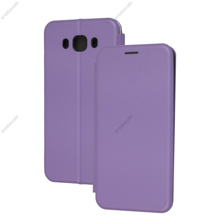 Чохол книжка Premium для Samsung Galaxy J7 2016 (J710) світло-бузковий