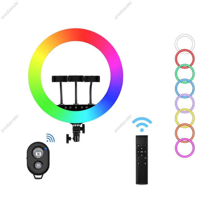 Лампа Кільцева LED CH HQ-18 RGB 46 cm 18" 55W 3000-6500K