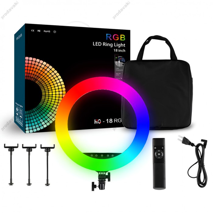 Лампа Кільцева LED CH HQ-18 RGB 46 cm 18" 55W 3000-6500K