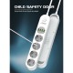 Подовжувач мережевий фільтр LDNIO SE4432 2500W 10A 2.0m 4usb 3.4A white