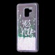 Чохол для Samsung Galaxy A8 2018 (A530) вода світло-рожевий "yes you can"