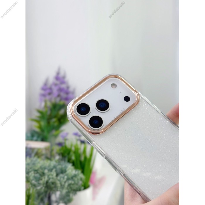 Чохол для iPhone 17 Pro Max xVibe Sparkle Case з блискітками Clear