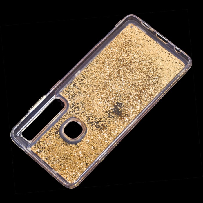 Чохол для Samsung Galaxy A9 2018 (A920) вода золотистий "корона та діамант"