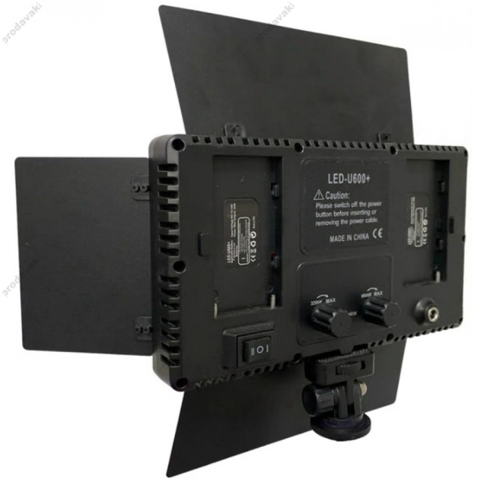 Лампа відеосвітло LED CH U600E RGB Remote 21х12 cm 480 Lights 3200K-6500K