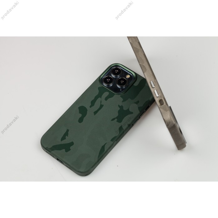 Чохол для iPhone 14 Pro WAVE Khaki Magnetic green