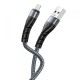 Кабель XO NB209 Braided wire + aluminum shell Micro кабель 1M Срібний