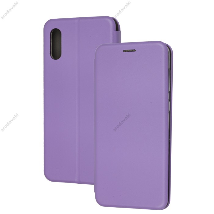 Чохол книжка Premium для Samsung Galaxy A02 (A022) світло-бузковий