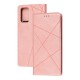 Чохол книжка Business Leather для Samsung Galaxy Note 20 (N980) рожевий