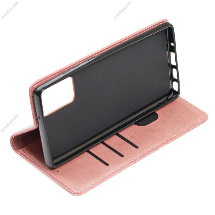 Чохол книжка Business Leather для Samsung Galaxy Note 20 (N980) рожевий