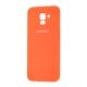 Чохол для Samsung Galaxy A8+ 2018 (A730) Silicone cover помаранчевий