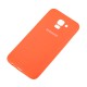 Чохол для Samsung Galaxy A8+ 2018 (A730) Silicone cover помаранчевий