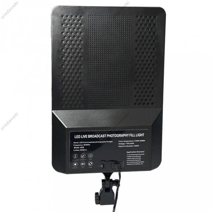 Лампа відеосвітло LED CH 4028 40x28 cm 204 Lights 50W 2700K-6000K