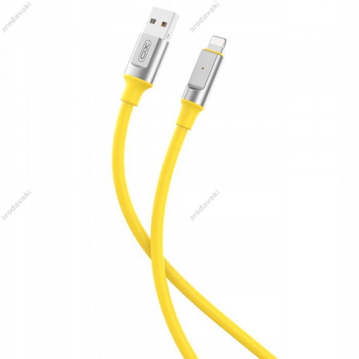 Кабель XO NB251 Liquid Silicone Rubber для Lightning 6A/1m Жовтий