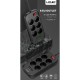 Подовжувач мережевий фільтр LDNIO SE6403 2500W 2m EU Plug 4 USB 6 Sockets 3.4A black