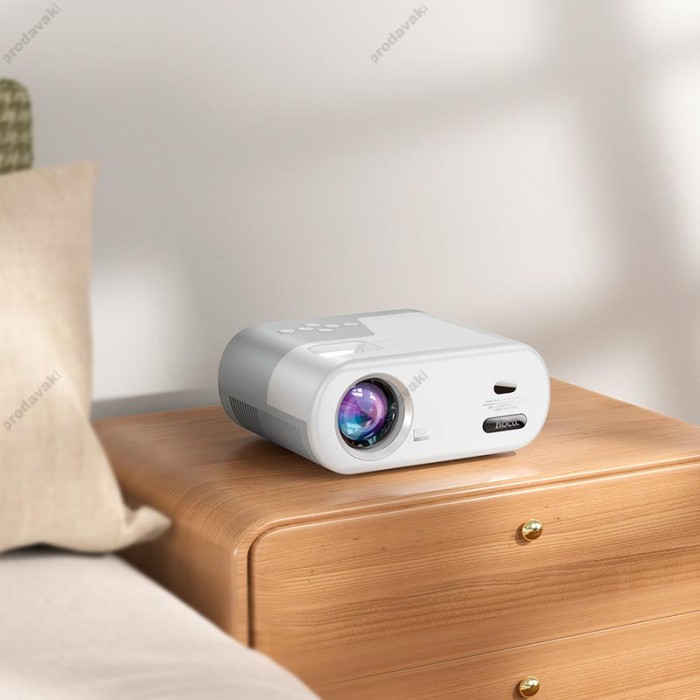 Проектор Hoco DT2 smart projector (720p Android version) 2.4G/5G, AUX/USB/AV/HDTV