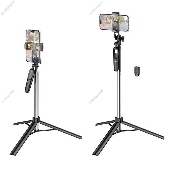 Монопод-трипод HOCO K19 Soul live broadcast holder 1.57m Black