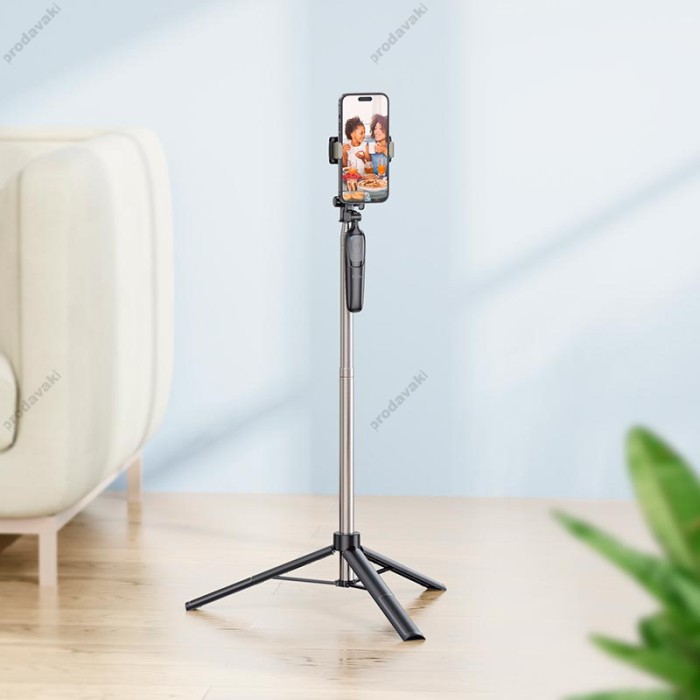 Монопод-трипод HOCO K19 Soul live broadcast holder 1.57m Black