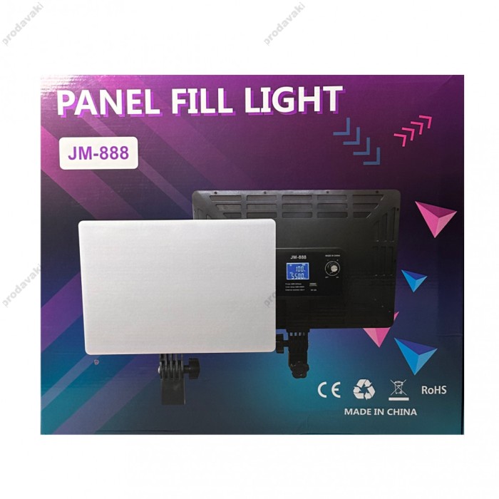 Лампа відеосвітло LED CH JM-888 45x32 cm 800 Lights 3200K-5500K 65W