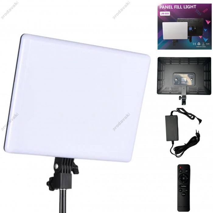 Лампа відеосвітло LED CH JM-888 45x32 cm 800 Lights 3200K-5500K 65W