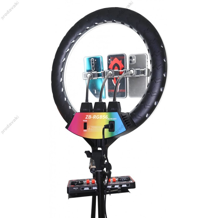 Лампа Кільцева LED CH ZB-56 RGB 56 cm 22" 70W 2700-6500K