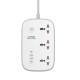 Подовжувач мережевий фільтр LDNIO c Wi-Fi SCW3451 3USB/1Type-C 3 Sockets QC/PD 30W/10A 2m EU Plug white