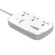 Подовжувач мережевий фільтр LDNIO c Wi-Fi SCW3451 3USB/1Type-C 3 Sockets QC/PD 30W/10A 2m EU Plug white