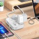 Подовжувач мережевий фільтр LDNIO c Wi-Fi SCW3451 3USB/1Type-C 3 Sockets QC/PD 30W/10A 2m EU Plug white