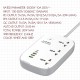 Подовжувач мережевий фільтр LDNIO c Wi-Fi SCW3451 3USB/1Type-C 3 Sockets QC/PD 30W/10A 2m EU Plug white