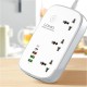 Подовжувач мережевий фільтр LDNIO c Wi-Fi SCW3451 3USB/1Type-C 3 Sockets QC/PD 30W/10A 2m EU Plug white