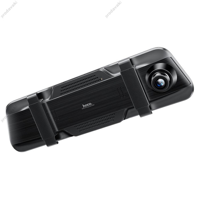 Відеореєстратор HOCO DI36 rearview mirror driving recorder (dual-channel) 1080p 24h Black