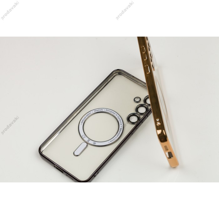 Чохол для Samsung Galaxy S24 Crystal Chrome MagSafe silver