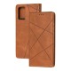 Чохол книжка Business Leather для Samsung Galaxy Note 20 (N980) коричневий